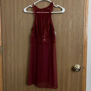 Maroon Auden teddy and matching thong, new with tags, size XL